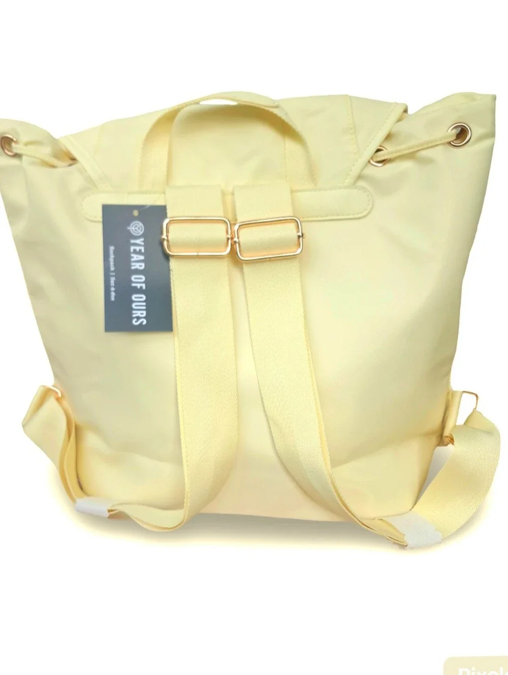 NWT Year of Ours x FabFitFun Nylon Backpack Baby Yellow